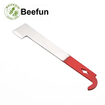 Beefun Red Tail Cut Honey Knife Stainless Steel J Type Beekeeper Hive Scraper Multifunctional Frame Lifter Bee Scraper
Beefun Red Tail Cut Honey Knife Stainless Steel J Type Beekeeper Hive Scraper Multifunctional Frame Lifter Bee Scraper