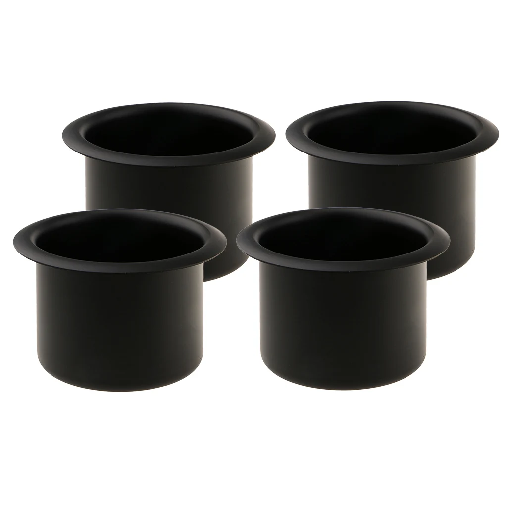 4pcs Marine Car Truck RV Cup Drink Holder Storage Base Black Aluminum Alloy Black Height: 64mm 4pcs Marine Car Truck RV Cup Drink Holder Storage Base Black Aluminum Alloy Black Height: 64mm