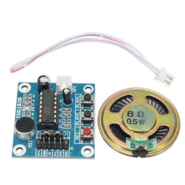 LEORY 3pcs ISD1820 3-5V Voice Module Recording Playback Module Loudspeaker for Arduino SCM Control Loop / Jog / Single Play
LEORY 3pcs ISD1820 3-5V Voice Module Recording Playback Module Loudspeaker for Arduino SCM Control Loop / Jog / Single Play