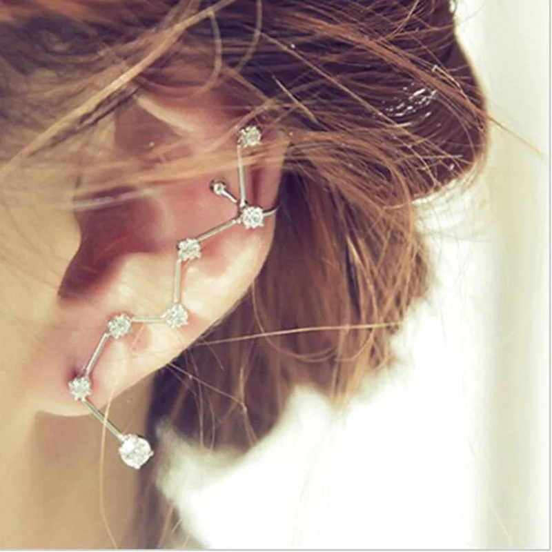 Yanqueens 1 PCS Fashion Women Earrings Big Dipper Geometric Rhinestone Ear Cuff Clip Ear Cuff Statement Earring Accessory
Yanqueens 1 PCS Fashion Women Earrings Big Dipper Geometric Rhinestone Ear Cuff Clip Ear Cuff Statement Earring Accessory