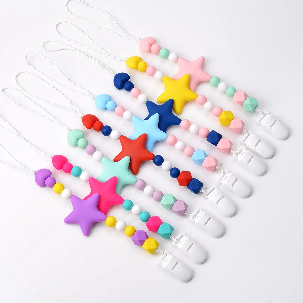 Raise Young Baby Pacifier Clip Infant Silicone Pacifier Chain Newborn Soother Holder Teething Pacifier Attache Tetine Speenkoord
Raise Young Baby Pacifier Clip Infant Silicone Pacifier Chain Newborn Soother Holder Teething Pacifier Attache Tetine Speenkoord