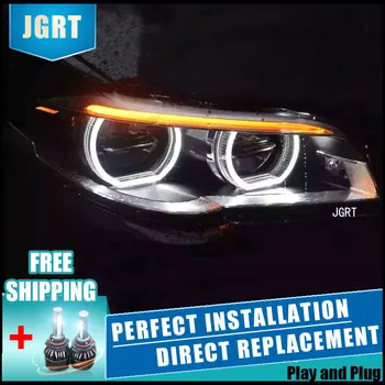 Car Styling Headlight assembly 11-14 for BMW series 520Li 525Li DoubleU Angel Eye LED DRL Lens Double Beam H7 hid kit with 2pcs. 
Car Styling Headlight assembly 11-14 for BMW series 520Li 525Li DoubleU Angel Eye LED DRL Lens Double Beam H7 hid kit with 2pcs.