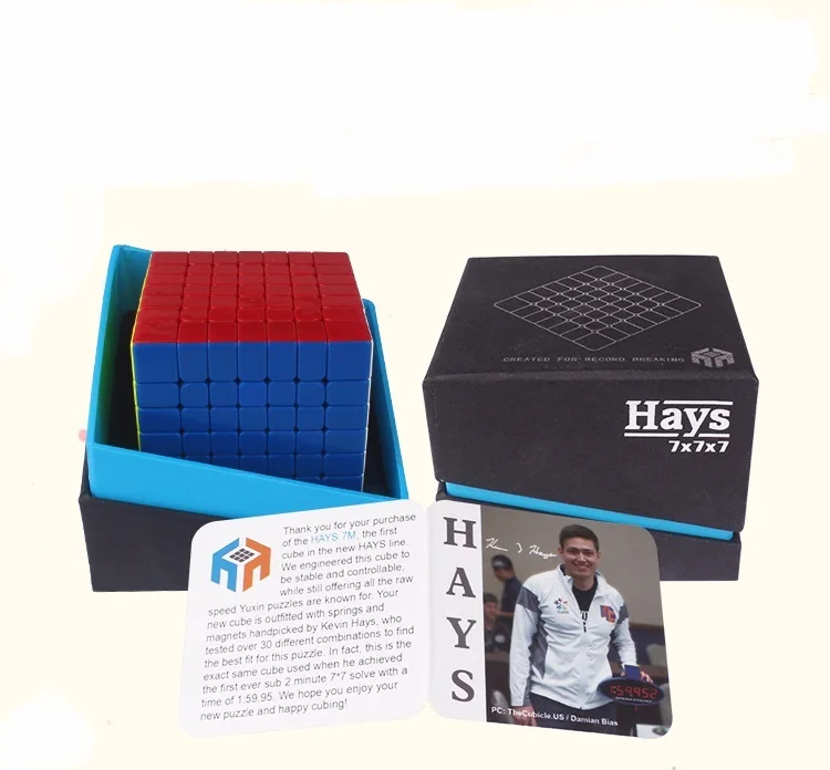 Hot Selling Original Yuxin Hays 7x7x7 Magnetic Cube Hays M 7x7 magic Speed Cube Puzzle Professional magico cubo Educational Toys
Hot Selling Original Yuxin Hays 7x7x7 Magnetic Cube Hays M 7x7 magic Speed Cube Puzzle Professional magico cubo Educational Toys