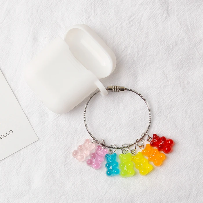 Cute Cartoon Rainbow Multicolor Bears Keychain For Girl Women Key Chains Ring Car Bag Pendent Charm Airpods Accessories D329
Cute Cartoon Rainbow Multicolor Bears Keychain For Girl Women Key Chains Ring Car Bag Pendent Charm Airpods Accessories D329