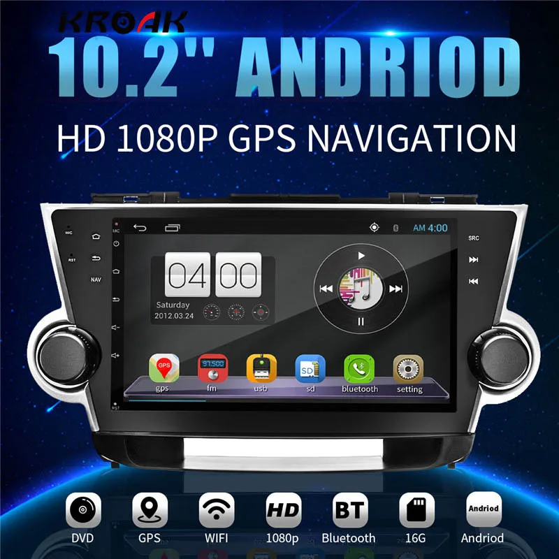 10.2'' for Android HD Car GPS MP5 Vehicle Radio Navigation Stereo Automobile Gps Navigators for Toyota 2009-2014 FOR Highlander
10.2'' for Android HD Car GPS MP5 Vehicle Radio Navigation Stereo Automobile Gps Navigators for Toyota 2009-2014 FOR Highlander