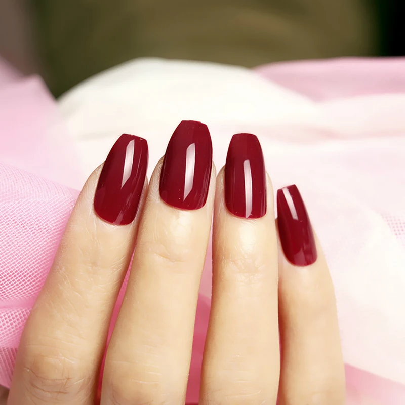 24 pcs/set Fashion Coffin Pure Colour Designs Artificial False Nails Full Nail Tips Ballerinas Nude Red Fake Nail 2019 new
24 pcs/set Fashion Coffin Pure Colour Designs Artificial False Nails Full Nail Tips Ballerinas Nude Red Fake Nail 2019 new