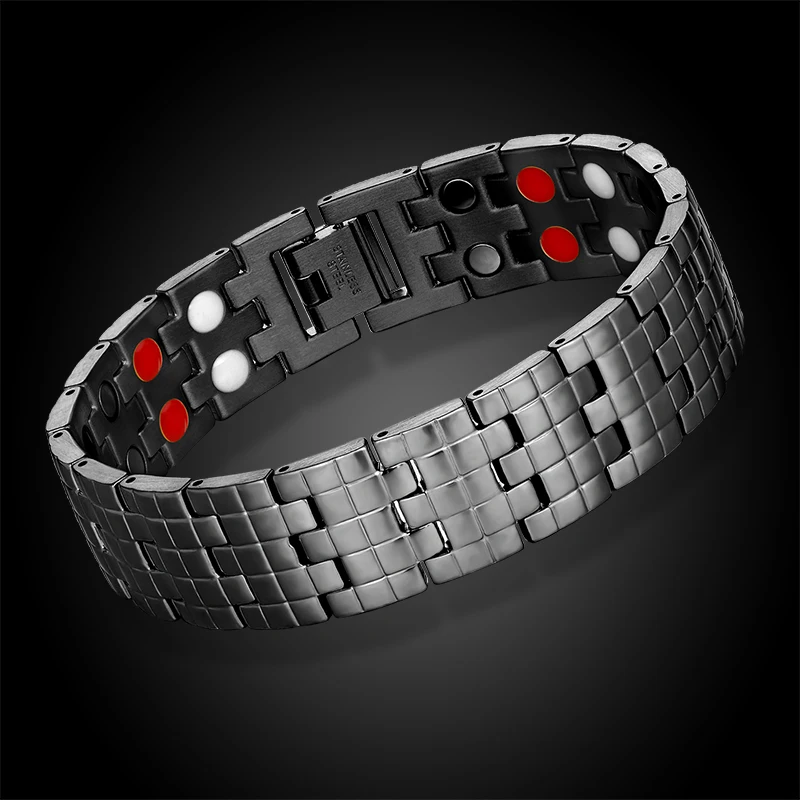Male fashion jewelry stainless steel magnetic bangle bio energy therapy magnet magnetic men’s accessories Golden black Bracelet
Male fashion jewelry stainless steel magnetic bangle bio energy therapy magnet magnetic men’s accessories Golden black Bracelet