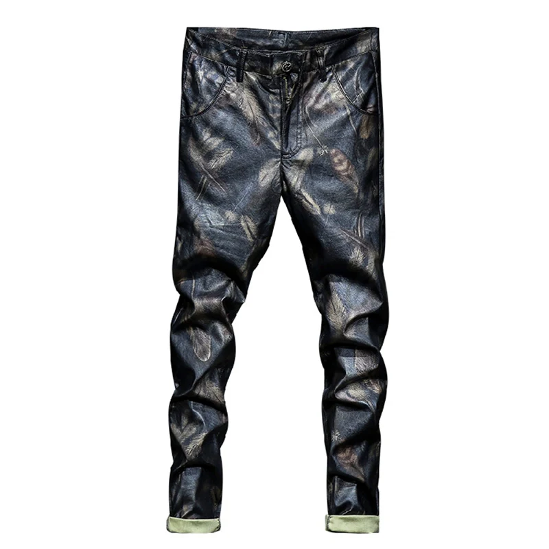 High Quality New Spring Men's Skinny Leather Pants Fashion Faux Leather Trousers For Male Trouser Stage Club Wear Biker Pants
High Quality New Spring Men's Skinny Leather Pants Fashion Faux Leather Trousers For Male Trouser Stage Club Wear Biker Pants