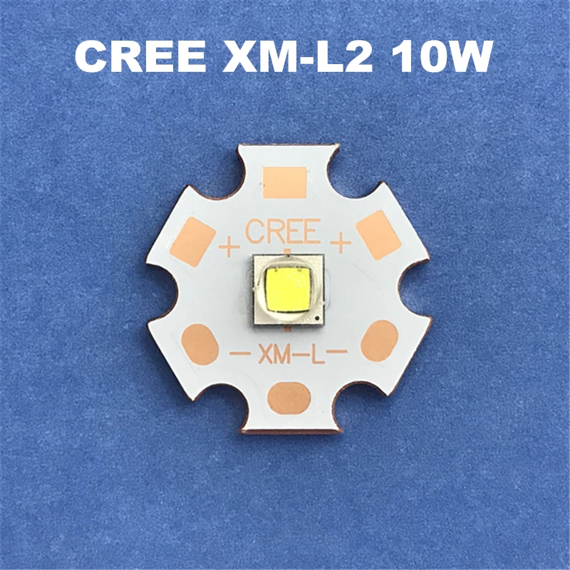 CREE XML2 T6 U2 10 Вт comperpcb20 мм оригинальная Светодиодная лампа высокой мощности DIY