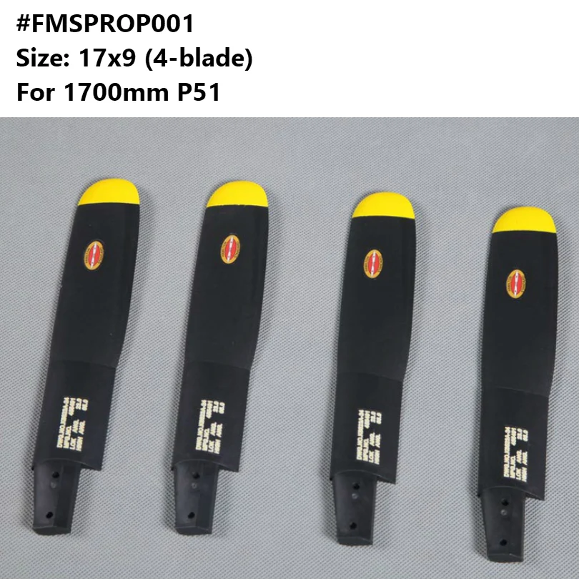 FMS 1700mm 1.7m P51 P-51D Mustang Propeller V2 17*9 Inch 4 Blade FMSPROP001 RC Airplane Model Hobby Plane Aircraft Spare Parts
FMS 1700mm 1.7m P51 P-51D Mustang Propeller V2 17*9 Inch 4 Blade FMSPROP001 RC Airplane Model Hobby Plane Aircraft Spare Parts
