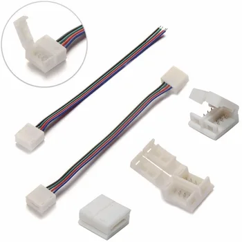 RGB 5050 Flex LED Strip Light 4pin 10mm Waterproof Corner Connector Cable,with Waterproof Solderless Plug Terminals ST274
RGB 5050 Flex LED Strip Light 4pin 10mm Waterproof Corner Connector Cable,with Waterproof Solderless Plug Terminals ST274