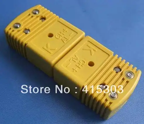 

OMEGA Type Standard KC Type thermocouple Connector Male and Femal yellow Color Round Hollow Pin thermocouple plug