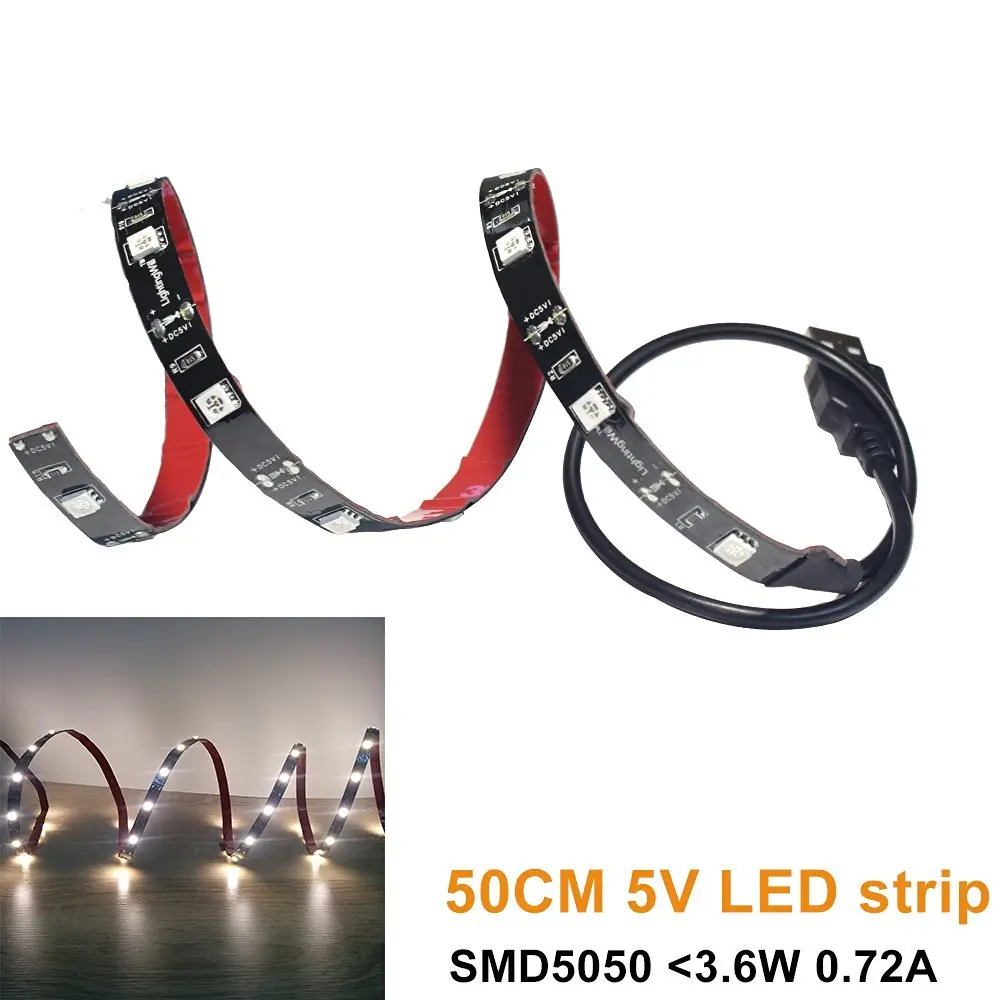 Free Shipping Hot 1.64ft/0.5M USB LED Strip Light Kit Background Warm White 5050 USB port LED TV Background Lighting Kit DC5V
Free Shipping Hot 1.64ft/0.5M USB LED Strip Light Kit Background Warm White 5050 USB port LED TV Background Lighting Kit DC5V