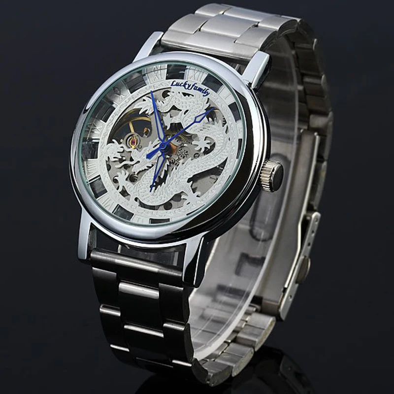 Unique Phoenix Unisex Dragon Pattern Cut-out Hand Wind Analog Transparent Mechanical Watches Men's Strap Gold Wristwatches
Unique Phoenix Unisex Dragon Pattern Cut-out Hand Wind Analog Transparent Mechanical Watches Men's Strap Gold Wristwatches