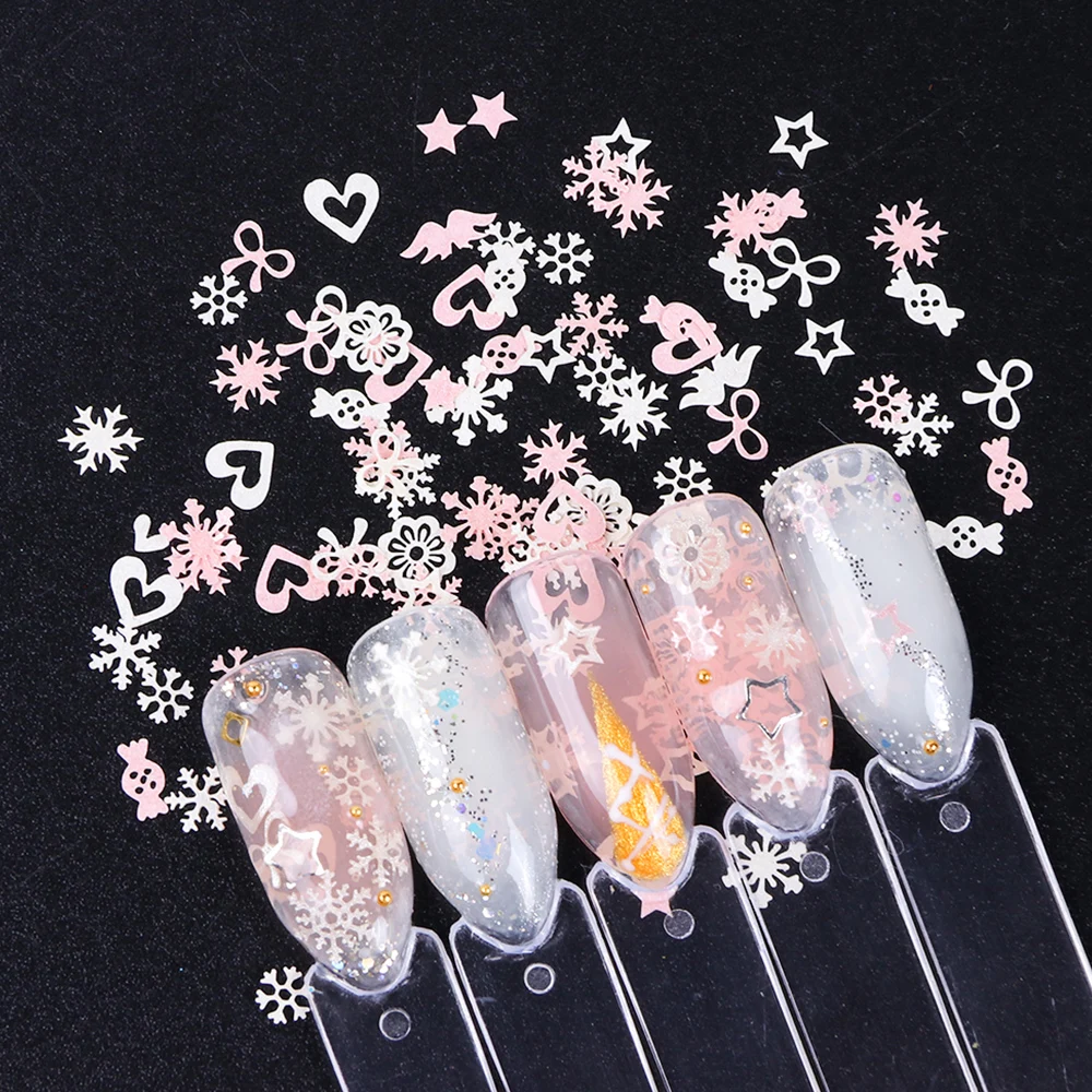 100pcs/bottle Pink/Colorful Snow Heart Paillette Nail Art Decoration Floral Sequin Flake 3D Nail Tips Accessories Manicure LA729
100pcs/bottle Pink/Colorful Snow Heart Paillette Nail Art Decoration Floral Sequin Flake 3D Nail Tips Accessories Manicure LA729