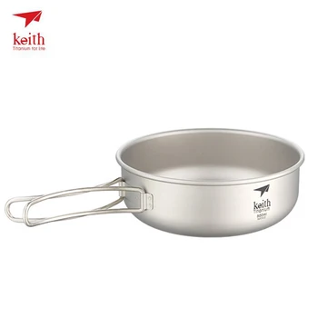 Keith Titanium Camping 300ML-600ML Titanium Bowl With Foldable Handle Bowl Outdoor Cookware Tableware Cutlery Ti5323-Ti5326 
Keith Titanium Camping 300ML-600ML Titanium Bowl With Foldable Handle Bowl Outdoor Cookware Tableware Cutlery Ti5323-Ti5326
