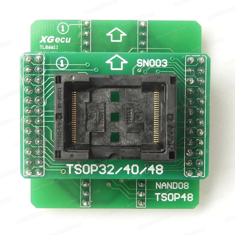 TSOP48 NAND Adapter Socket NAND08 For Minipro TL866II Plus Programmer for NAND Flash Chips
TSOP48 NAND Adapter Socket NAND08 For Minipro TL866II Plus Programmer for NAND Flash Chips