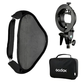 Godox S-Type Speedlite Bracket Bowens Mount Holder + 60 x 60cm Softbox for Studio Photography Flash Diffuser
Godox S-Type Speedlite Bracket Bowens Mount Holder + 60 x 60cm Softbox for Studio Photography Flash Diffuser