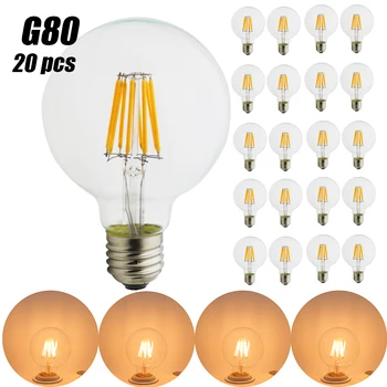 20 Pcs/lot G80 4W 6W 8W 220V Edison Light Bulb E27 Bulbs Vintage Filament Antique Edison Lamp Home Decor bulbs
20 Pcs/lot G80 4W 6W 8W 220V Edison Light Bulb E27 Bulbs Vintage Filament Antique Edison Lamp Home Decor bulbs