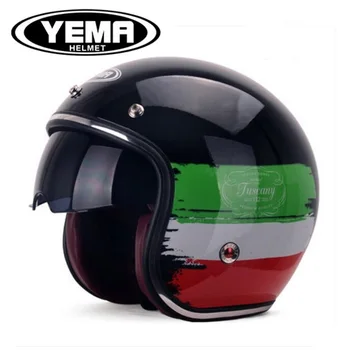 2018 New Fashion YEMA Retro style Double lens Motorcycle Helmets Prince Motocross Motorbike Helmet made of ABS Knight protection
2018 New Fashion YEMA Retro style Double lens Motorcycle Helmets Prince Motocross Motorbike Helmet made of ABS Knight protection