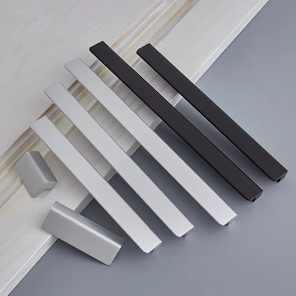 Modern minimalist wardrobe handle European cabinet shoe door handle black kitchen drawer furniture hardware small handle
Modern minimalist wardrobe handle European cabinet shoe door handle black kitchen drawer furniture hardware small handle