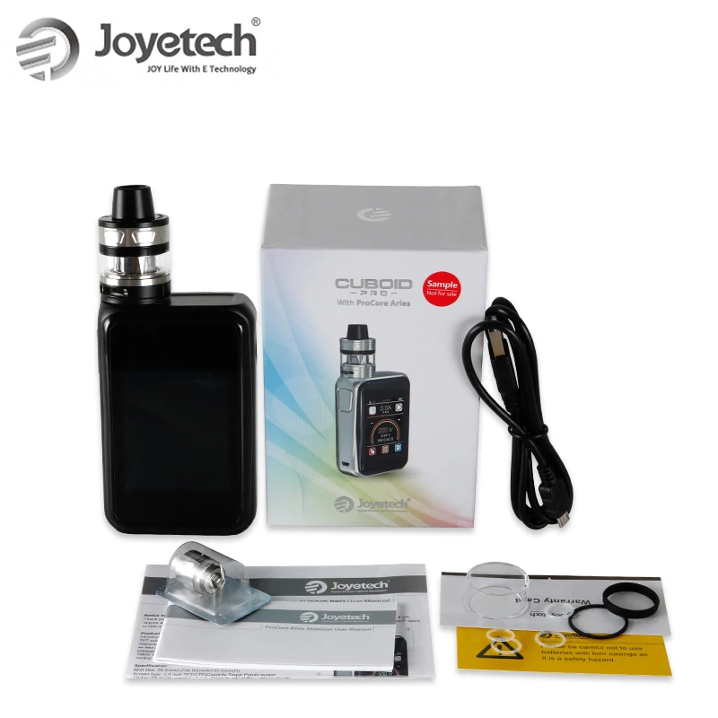 USA Warehouse Joyetech Cuboid PRO With ProCore Aries Kit 4ml High Dpi 2.4 inch Touch Panel Screen 200W electronci cigarette vape