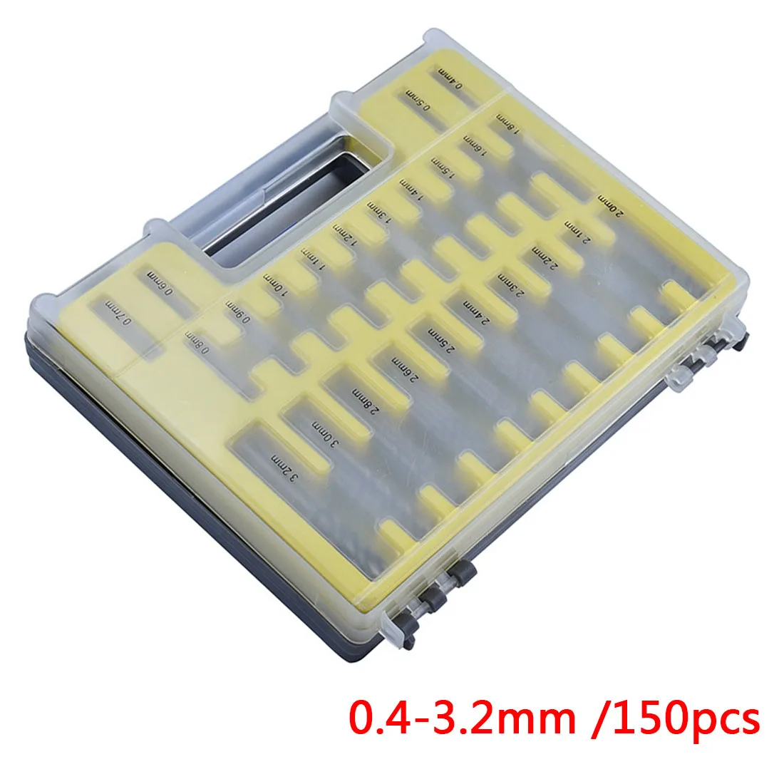 Mini HSS Hand Tools Twist Drill Kit Set 150pcs 0.4-3.2mm Drill Bit Set Small Precision with Carry Case Plastic Box
Mini HSS Hand Tools Twist Drill Kit Set 150pcs 0.4-3.2mm Drill Bit Set Small Precision with Carry Case Plastic Box