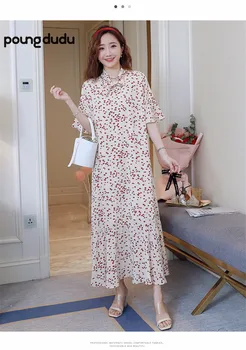 Poungdudu maternity pregnant women dress tide mother floral V-neck lace pregnant women dress long section Real shot 2019 summer
Poungdudu maternity pregnant women dress tide mother floral V-neck lace pregnant women dress long section Real shot 2019 summer