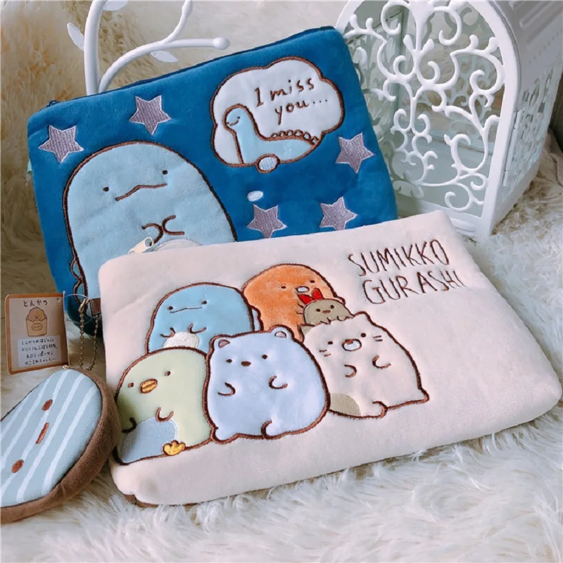 1Pcs 24cm Japanese Animation Sumikko Gurashi Plush toy Bags Soft San-x Corner Bio Stuffed Animals Women Cosmetic bag Girl Gifts
1Pcs 24cm Japanese Animation Sumikko Gurashi Plush toy Bags Soft San-x Corner Bio Stuffed Animals Women Cosmetic bag Girl Gifts