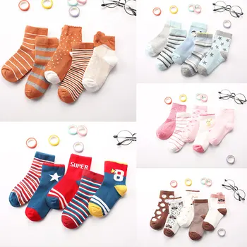 5 Pair Baby Socks Cartoon Warm Autumn Winter Girl Stripe Cotton Socks Type 5 M boy socks for children kid To School Sport
5 Pair Baby Socks Cartoon Warm Autumn Winter Girl Stripe Cotton Socks Type 5 M boy socks for children kid To School Sport