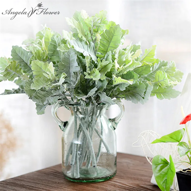 European artificial plant silver leaf chrysanthemum home Christmas decor plant wedding acorn silver leaf plant wall materials
European artificial plant silver leaf chrysanthemum home Christmas decor plant wedding acorn silver leaf plant wall materials