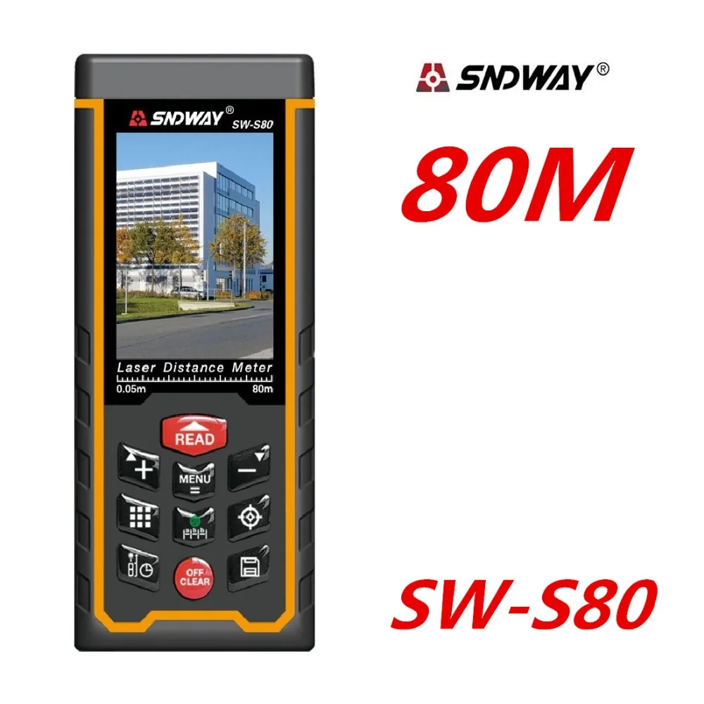 Rechargeable Laser rangefinder Distance meter 120M 80M Angel Ruler Electronic Level With-TFT Lcd Camera Rangefinder