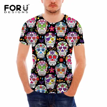 FORUDESIGNS Punk Skulls Men T Shirt Summer O-neck Bodybuilding Top Tees for Male Casual Short Sleeve Man Top Tees Comfort Shirt
FORUDESIGNS Punk Skulls Men T Shirt Summer O-neck Bodybuilding Top Tees for Male Casual Short Sleeve Man Top Tees Comfort Shirt