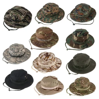 Military Camouflage Hidden Jungle Hunter Hat Wide Brim Men Fishing Caps Bucket Hat Outdoor Sunproof Hat Camping Hiking Head Wear
Military Camouflage Hidden Jungle Hunter Hat Wide Brim Men Fishing Caps Bucket Hat Outdoor Sunproof Hat Camping Hiking Head Wear