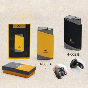 COHIBA Fashion Metal 2 Torch JET FLAME CIGAR LIGHTER With 2 Pumch Cigarette Windproof Lighters
COHIBA Fashion Metal 2 Torch JET FLAME CIGAR LIGHTER With 2 Pumch Cigarette Windproof Lighters