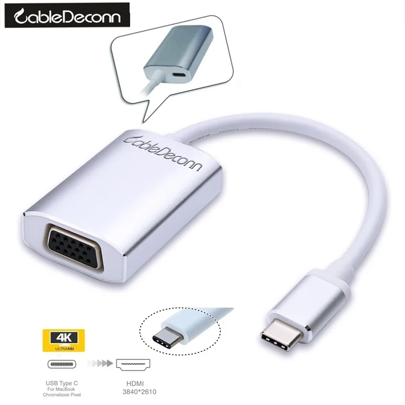USB 3.1 type C to VGA +Type C Charger Converter Cable Adapter for New Macbook ,Google Chromebook Pixel
USB 3.1 type C to VGA +Type C Charger Converter Cable Adapter for New Macbook ,Google Chromebook Pixel