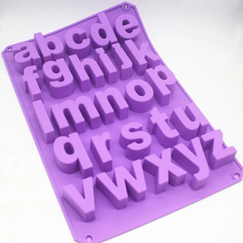 Lowercase letters Small Alphabet silica gel cake molds DIY jelly pudding chocolate soap silicone mold
Lowercase letters Small Alphabet silica gel cake molds DIY jelly pudding chocolate soap silicone mold
