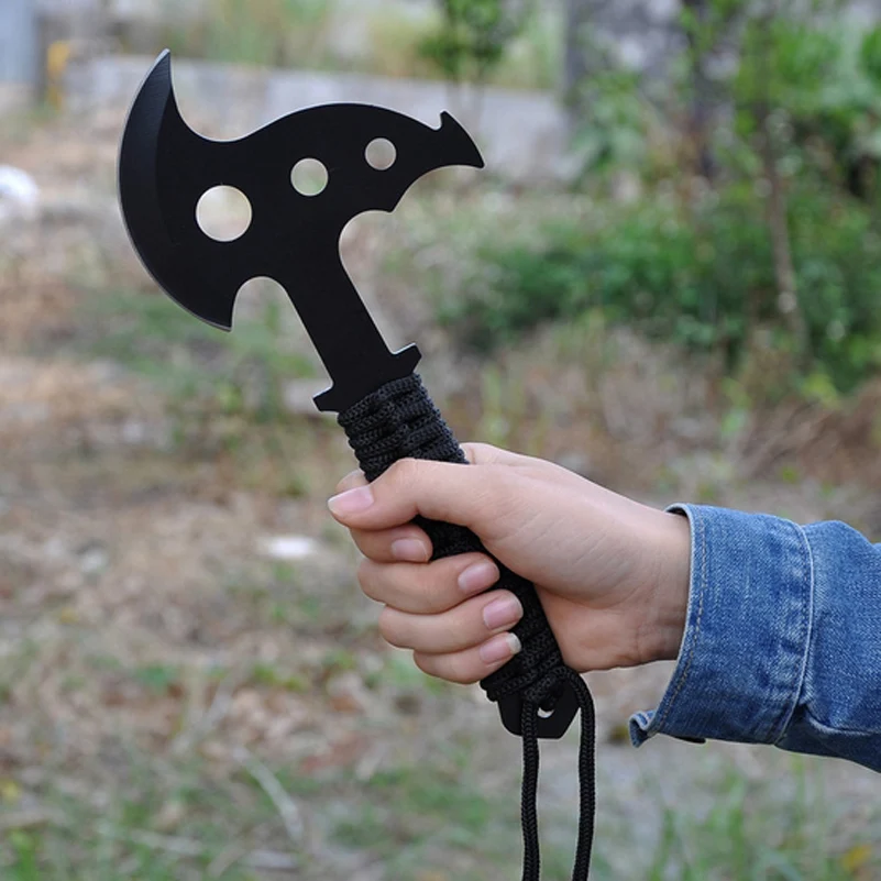 Ultralight 260g Camping Axe Black Fixed Blade Rope Handle Nylon Sheath Hatchet Outdoor Survival Tool Hunting Tomahawk Machete
Ultralight 260g Camping Axe Black Fixed Blade Rope Handle Nylon Sheath Hatchet Outdoor Survival Tool Hunting Tomahawk Machete
