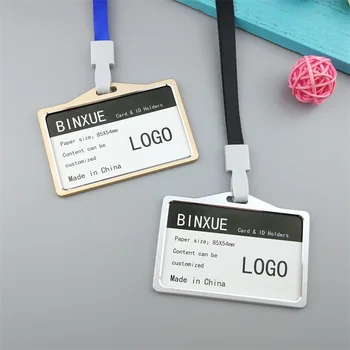 BINXUE Employee card Cover card,ID Holder Rope width 1cm identification tag,badge High-grade Metallic materials Fine machining
BINXUE Employee card Cover card,ID Holder Rope width 1cm identification tag,badge High-grade Metallic materials Fine machining