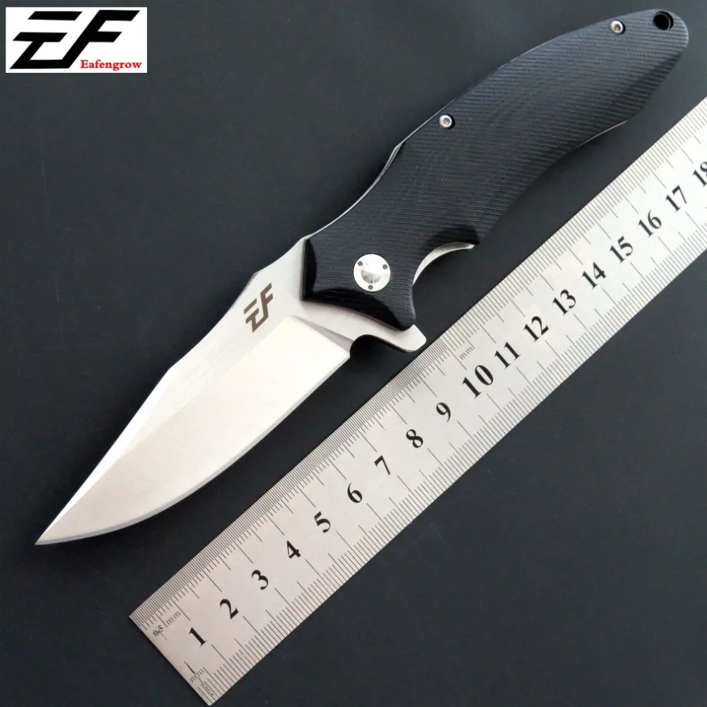 Newest Eafengrow EF339 folding knife D2 steel blade G10 handle ball bearing outdoor survival stainless steel tactical knife
Newest Eafengrow EF339 folding knife D2 steel blade G10 handle ball bearing outdoor survival stainless steel tactical knife