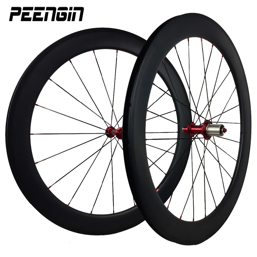 700C Carbon fibre wheels 60mm clincher carbon road bike wheels 25mm wide U shape rims best selling to the Russia market
700C Carbon fibre wheels 60mm clincher carbon road bike wheels 25mm wide U shape rims best selling to the Russia market