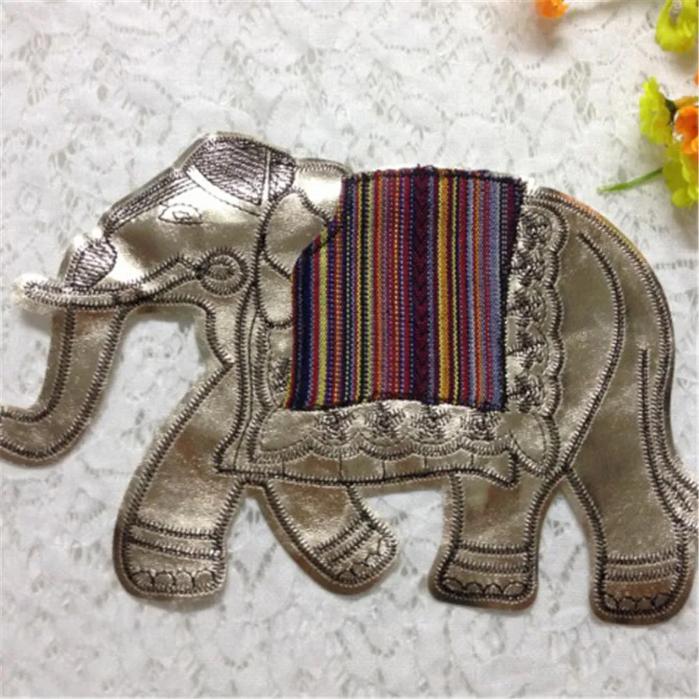 Fashion Elephant Patches Embroidered Sew on Patches for Clothing DIY Stripes Clothes Applique 1pc
Fashion Elephant Patches Embroidered Sew on Patches for Clothing DIY Stripes Clothes Applique 1pc