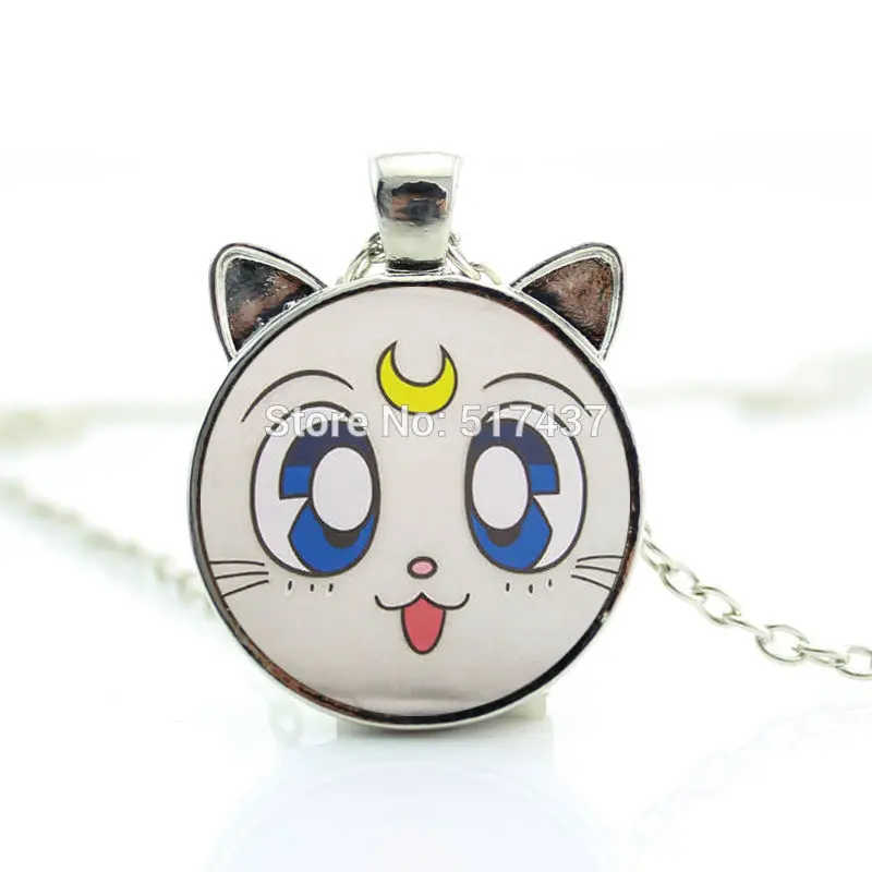 2017 New hot New Sailor Moon Necklace Anime White Cat Pendant Jewelry Glass Photo Pendant Necklace CN-00769
2017 New hot New Sailor Moon Necklace Anime White Cat Pendant Jewelry Glass Photo Pendant Necklace CN-00769