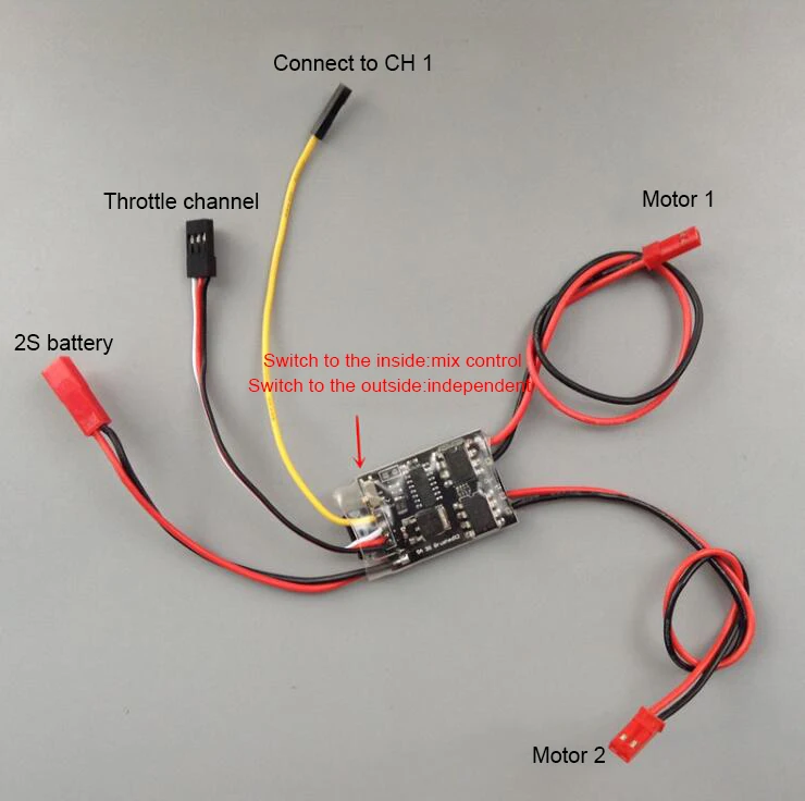Dual-way Bidirectional Brushed ESC 2S Lipo Electric Speed Controller 1.8AX2 for 1/35 RC Model DIY 4WD Cars/Tanks Spare Part
Dual-way Bidirectional Brushed ESC 2S Lipo Electric Speed Controller 1.8AX2 for 1/35 RC Model DIY 4WD Cars/Tanks Spare Part
