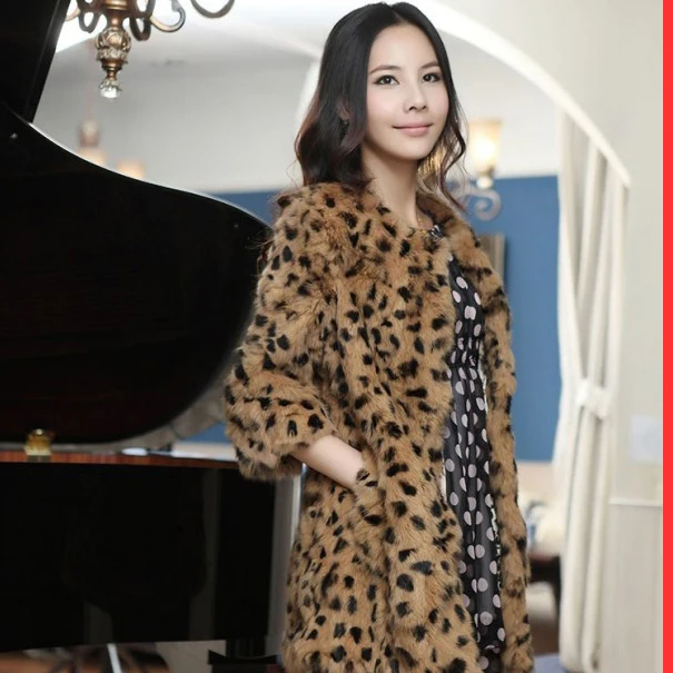2019 leopard print real rabbit fur coat women medium-long jacket female winter outerwear
2019 leopard print real rabbit fur coat women medium-long jacket female winter outerwear