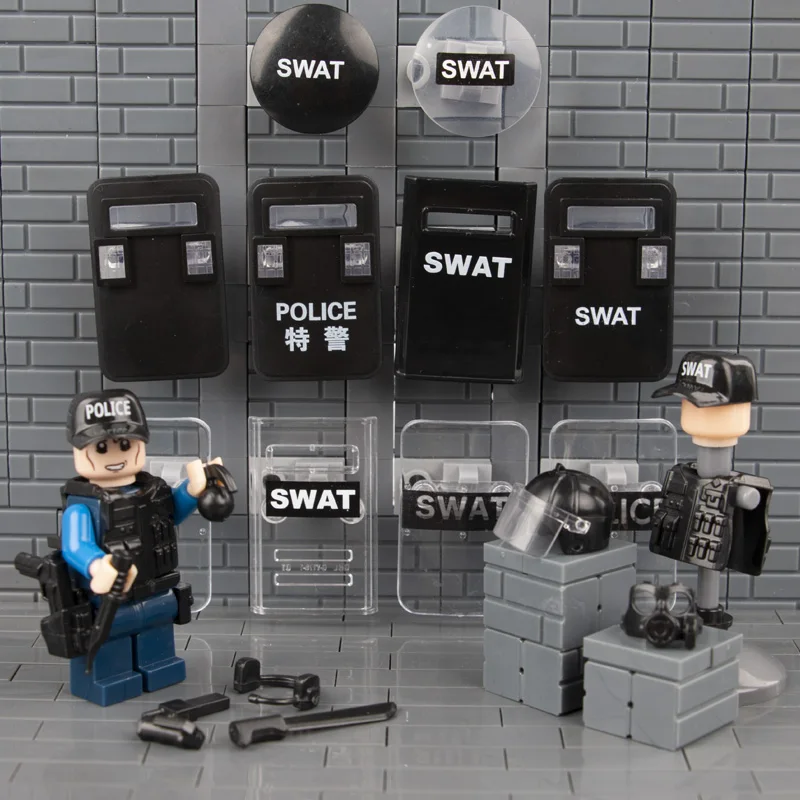 City Bricks Police Military Swat Gun Weapons Pack Army Soldiers Figure Building Blocks Gift Toys children Battlefield WW2 C055
City Bricks Police Military Swat Gun Weapons Pack Army Soldiers Figure Building Blocks Gift Toys children Battlefield WW2 C055