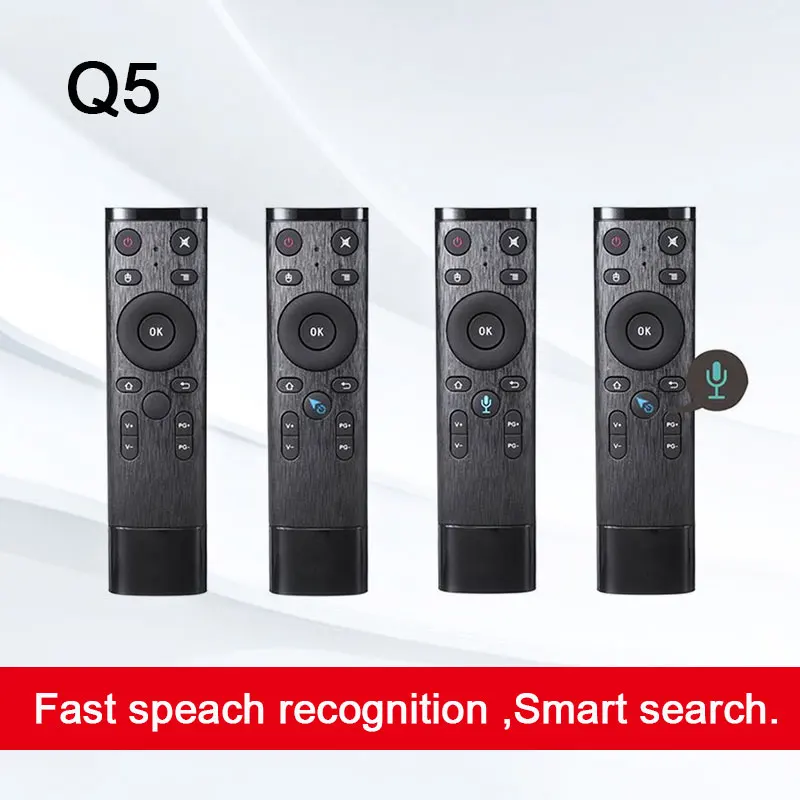 Q5 Gyro Voice Air Mouse 2.4G Smart Remote Control with Microphone for Android TV Box Mini PC
Q5 Gyro Voice Air Mouse 2.4G Smart Remote Control with Microphone for Android TV Box Mini PC