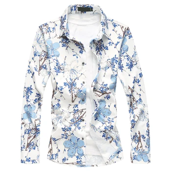 2019 Spring men's Shirts With Long Sleeves Slim Fit Male Social Shirt Brand Casual Floral Hawaiian Shirt Plus Size M-7XL
2019 Spring men's Shirts With Long Sleeves Slim Fit Male Social Shirt Brand Casual Floral Hawaiian Shirt Plus Size M-7XL
