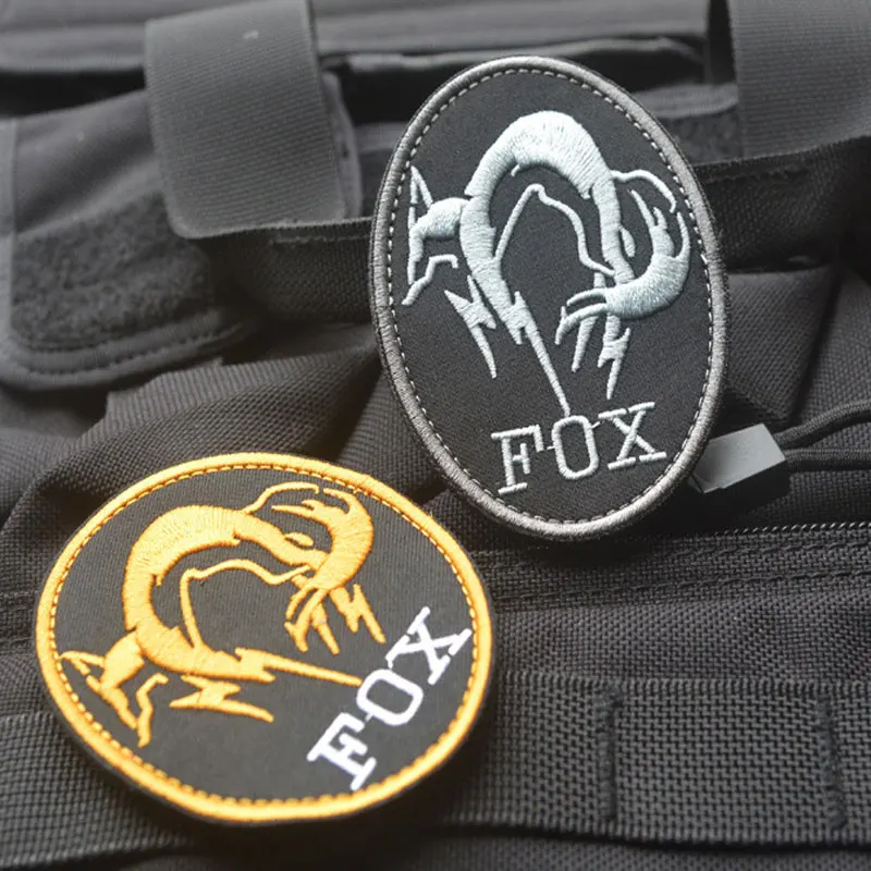 3D Gold Silver Embroidery Patch Equipment Mgs Special Forces Fox Hound Embroidery Denim Jacket Clothing Decoration Badge
3D Gold Silver Embroidery Patch Equipment Mgs Special Forces Fox Hound Embroidery Denim Jacket Clothing Decoration Badge