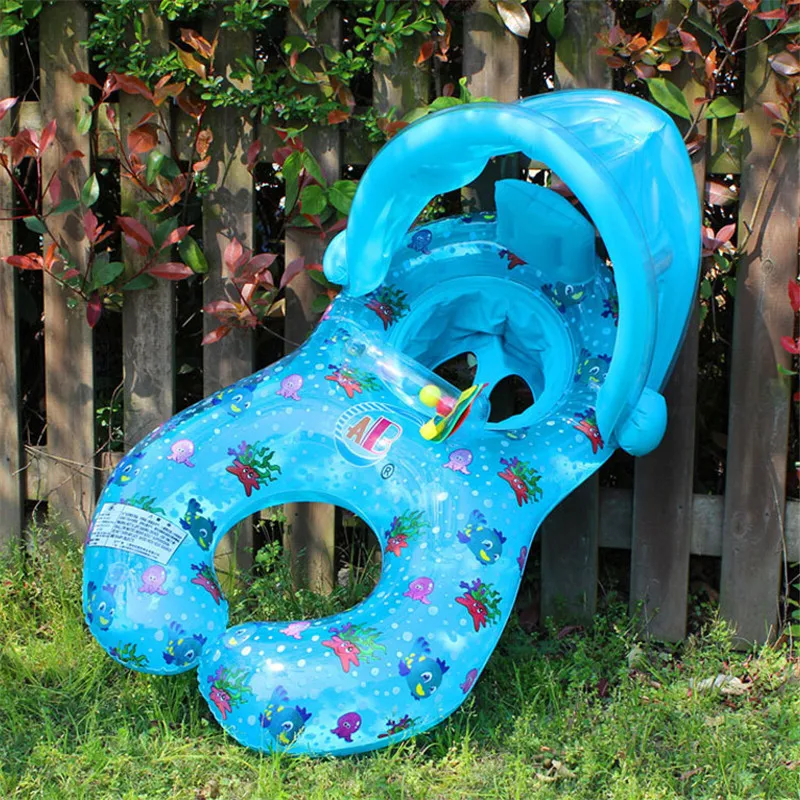 Safe and Fun Mother Baby Double Swim Ring Kids Children Inflatable Swim Circle With Sunshade Float Seat Swimming Rings
Safe and Fun Mother Baby Double Swim Ring Kids Children Inflatable Swim Circle With Sunshade Float Seat Swimming Rings